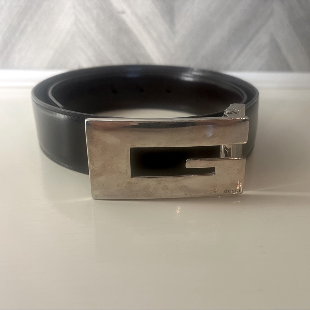 Gucci Reversible Black/dark brown belt 75-30